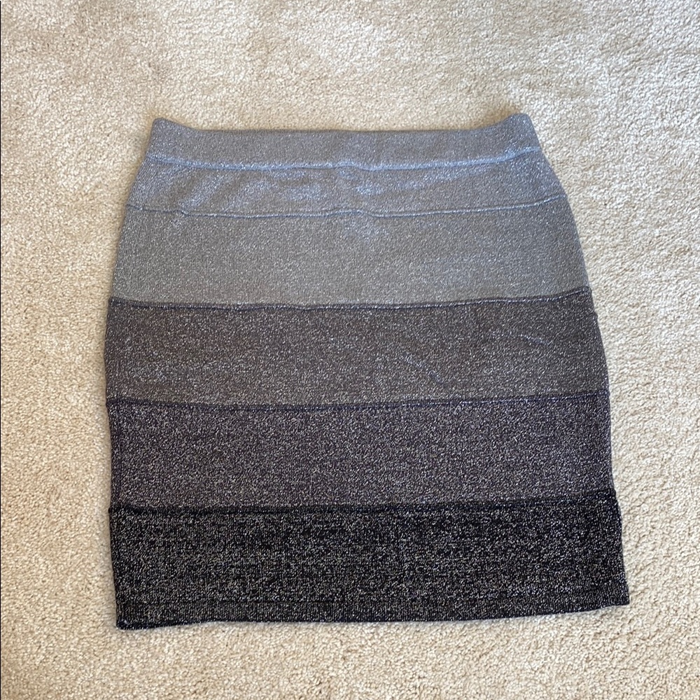 Elegant Gray Gradient Women's Skirt